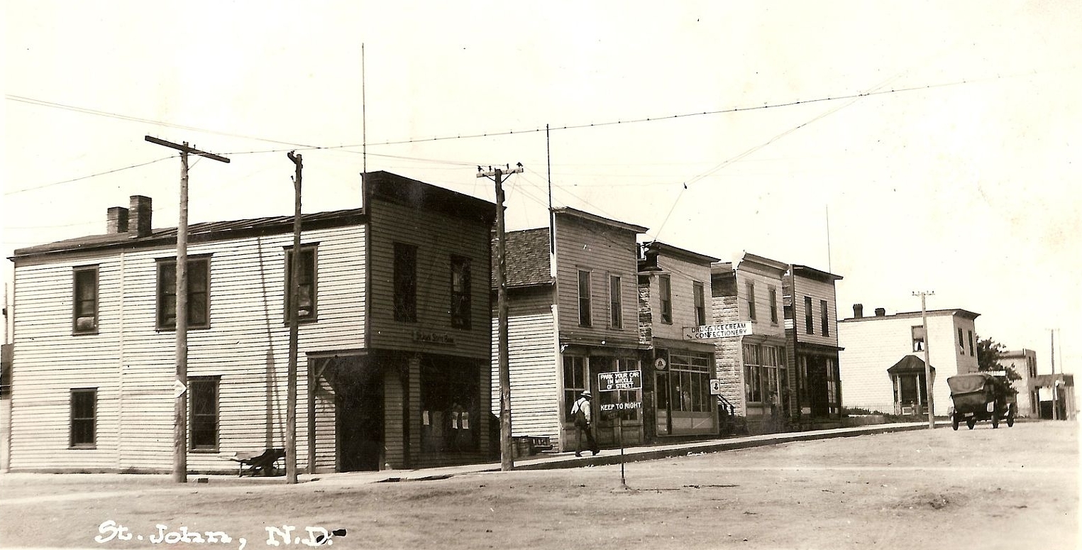 St John ND Main Street 2 circa 1908